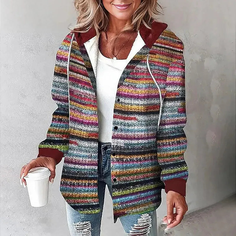 Shanie | Hooded Checkered Jacket