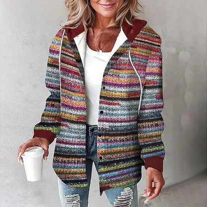 Shanie | Hooded Checkered Jacket