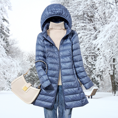 Mirah | Weather Resistant Long Quilted Jacket