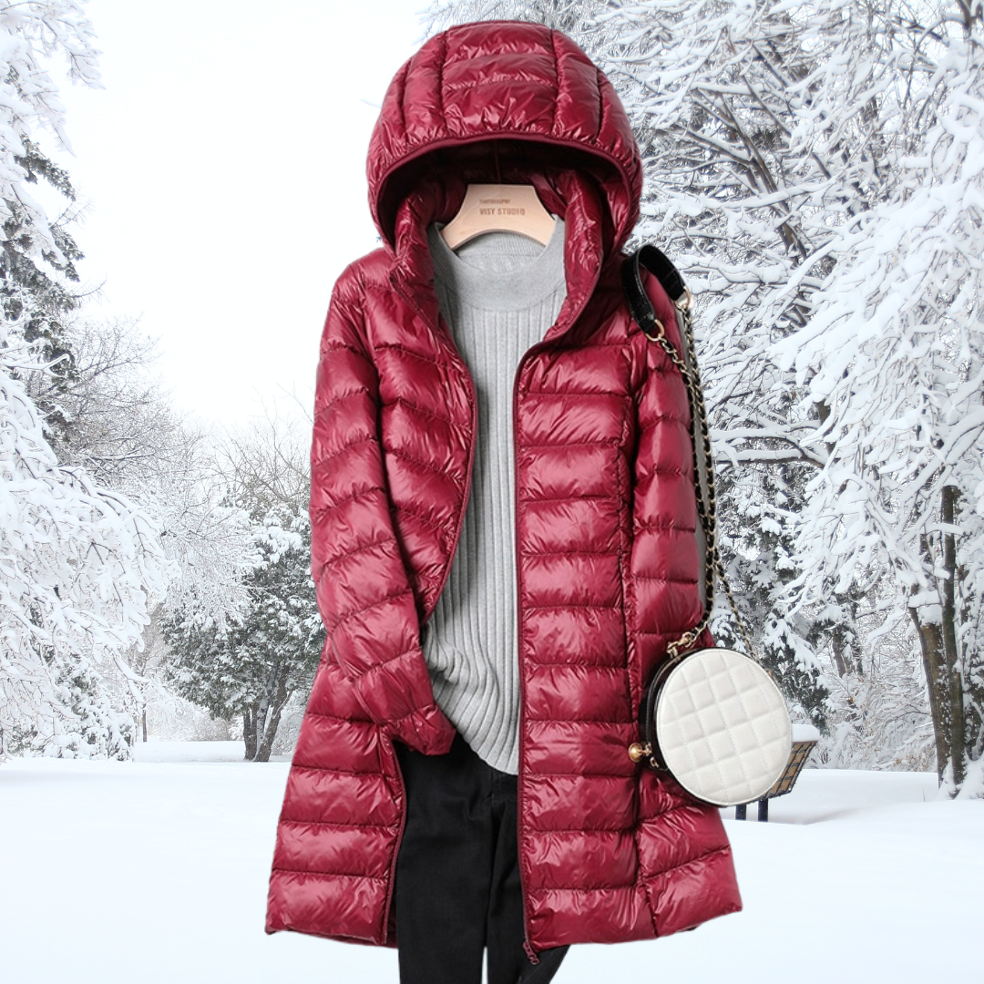 Mirah | Weather Resistant Long Quilted Jacket