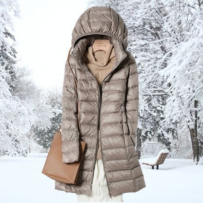 Mirah | Weather Resistant Long Quilted Jacket