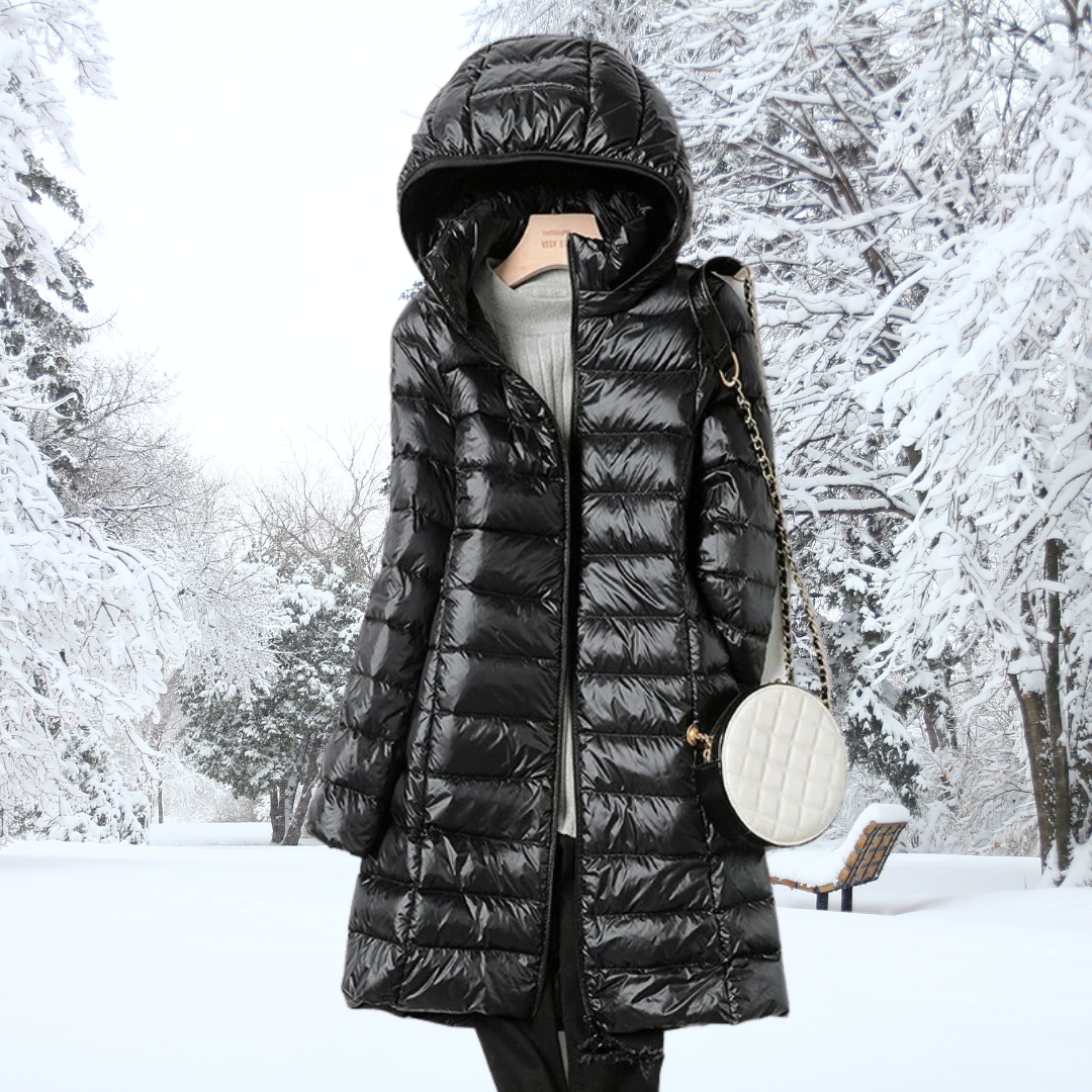 Mirah | Weather Resistant Long Quilted Jacket