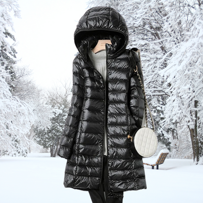Mirah | Weather Resistant Long Quilted Jacket