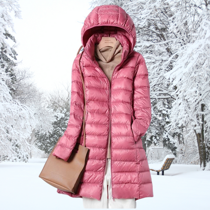 Mirah | Weather Resistant Long Quilted Jacket