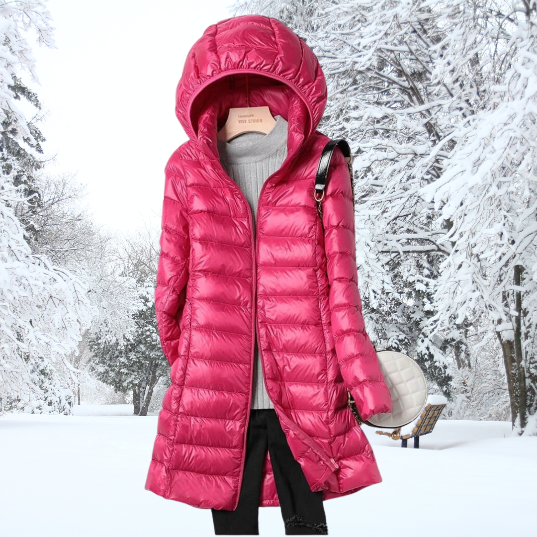 Mirah | Weather Resistant Long Quilted Jacket