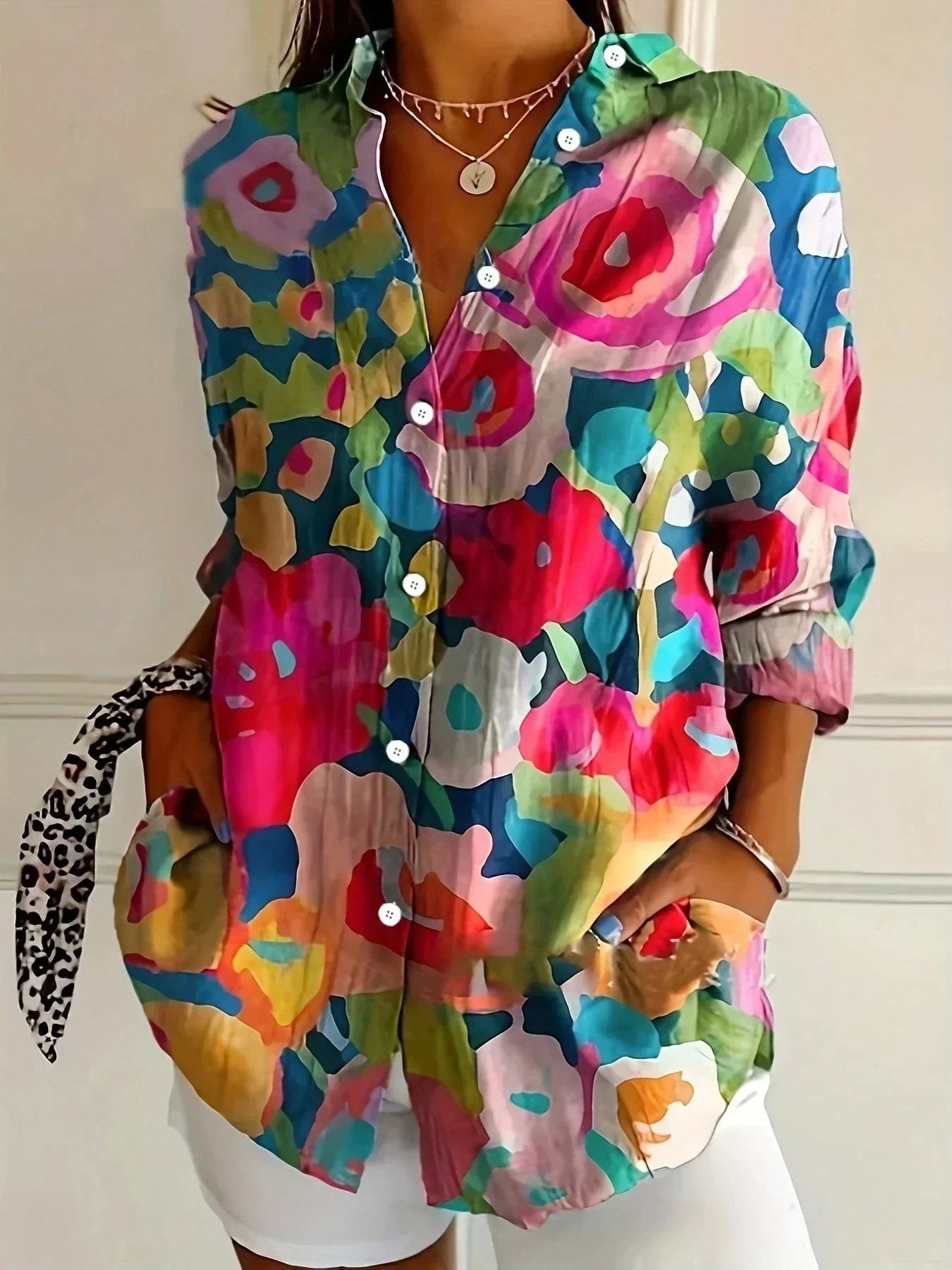Shielo | Abstract Pattern Blouse