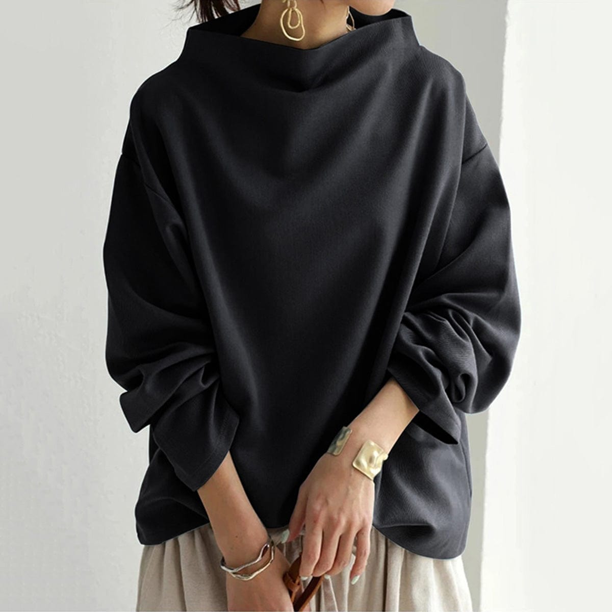 Yalena | Fashionable High-Neck Top
