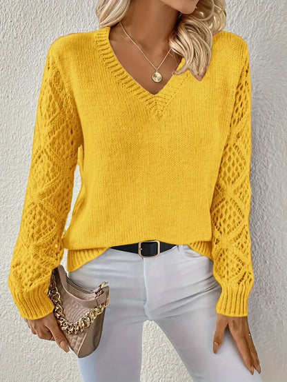 Bria | Stylish V-Neck Sweater