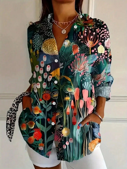 Ashtrid | Colorful Pattern Blouse