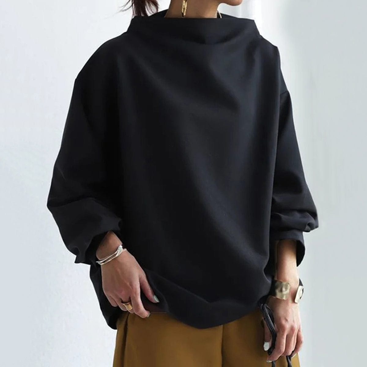 Yalena | Fashionable High-Neck Top