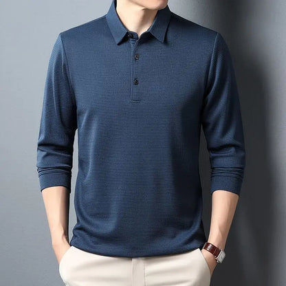 Sean | Casual Waffle Polo Shirt