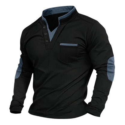 Jonathan | Sleek V-Neck Casual Sweatshirt