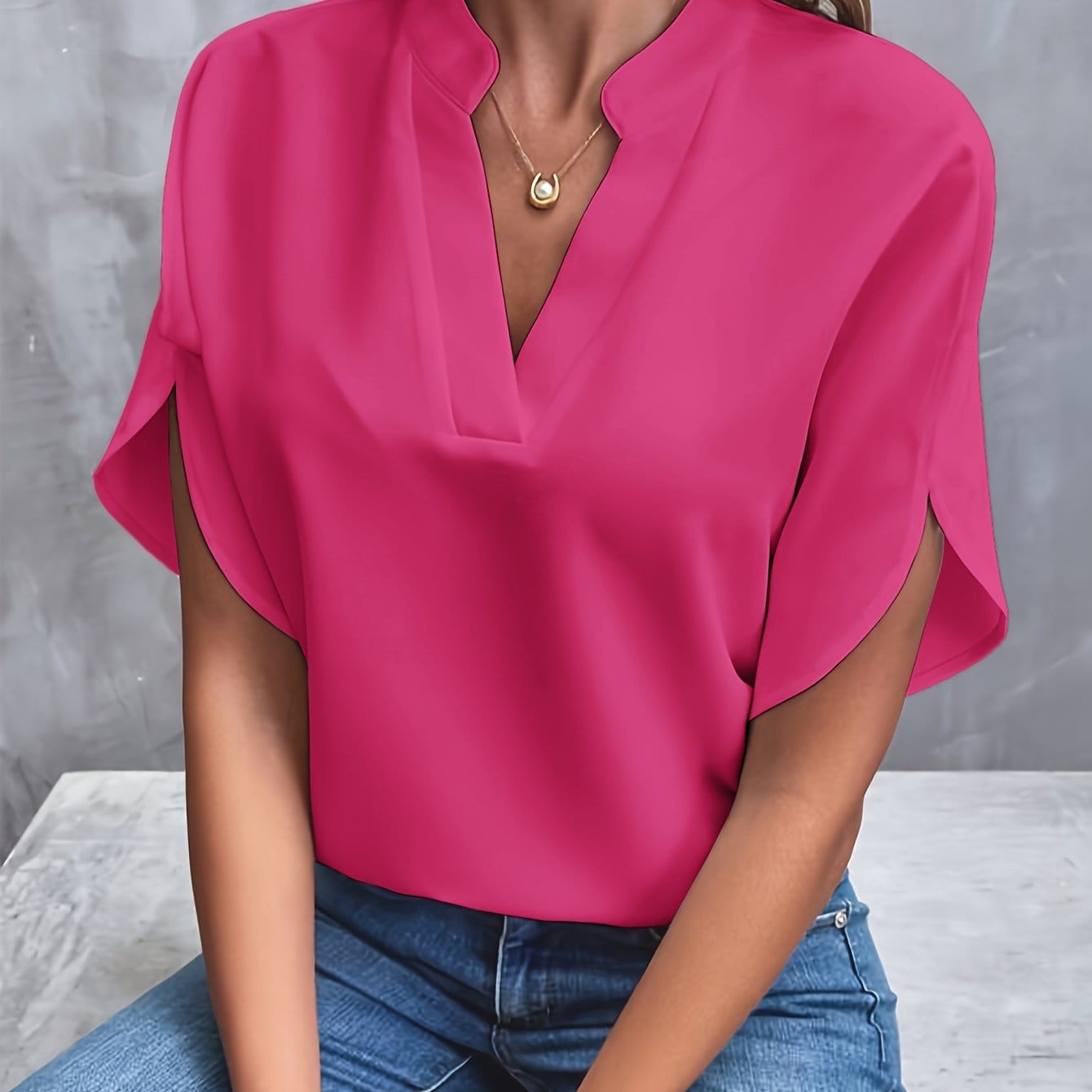 Emlyn | Chic Drape Blouse