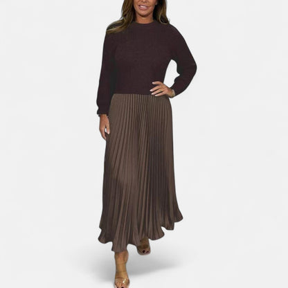 Claudine | Chic Pleated Maxi Set