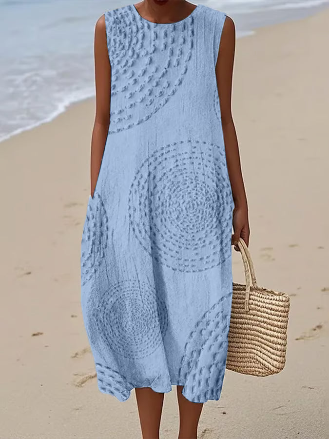 Miley | Stylish Textured Long Dress