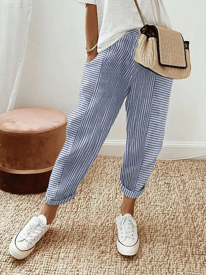 Juliana | Comfy Striped Pants