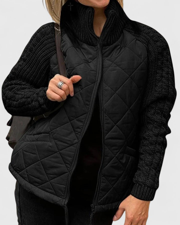 Nerisse | High-Neck Quilted Jacket
