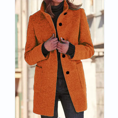 Ysa | Classic Stand Collar Button Coat