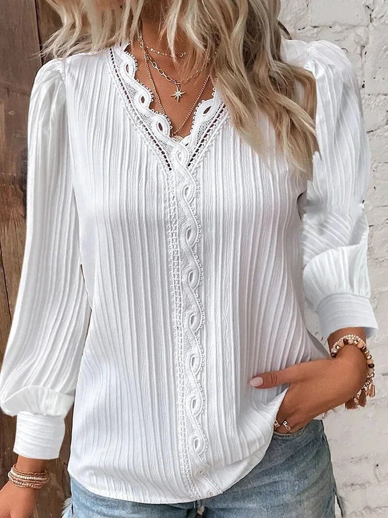 Serenza | Premium V-Neck Blouse