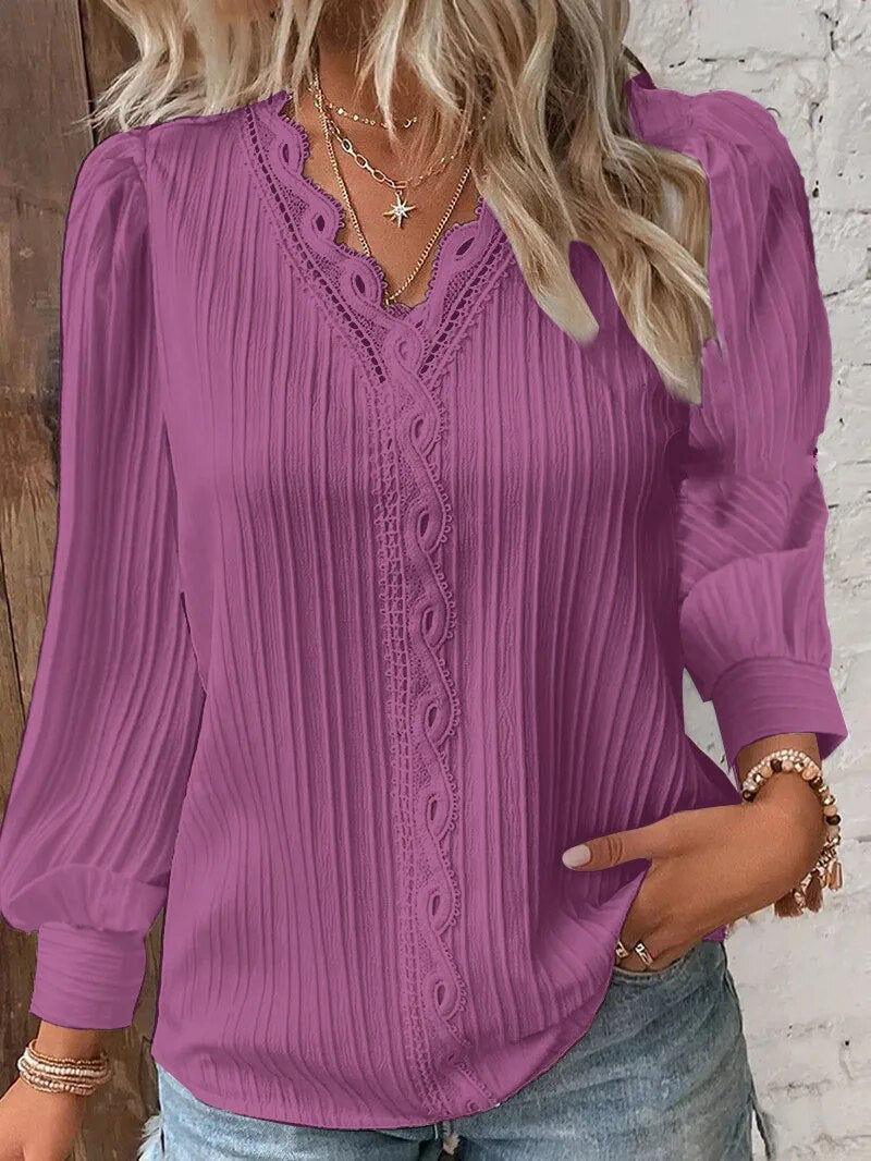 Serenza | Premium V-Neck Blouse