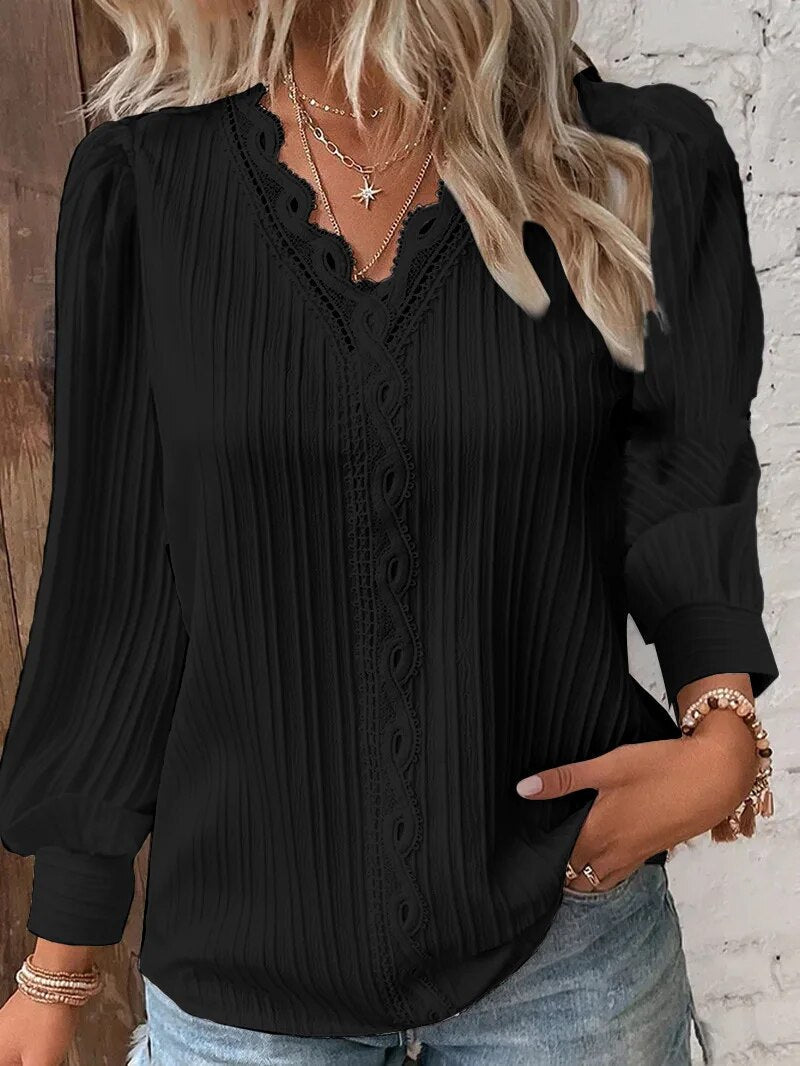 Serenza | Premium V-Neck Blouse