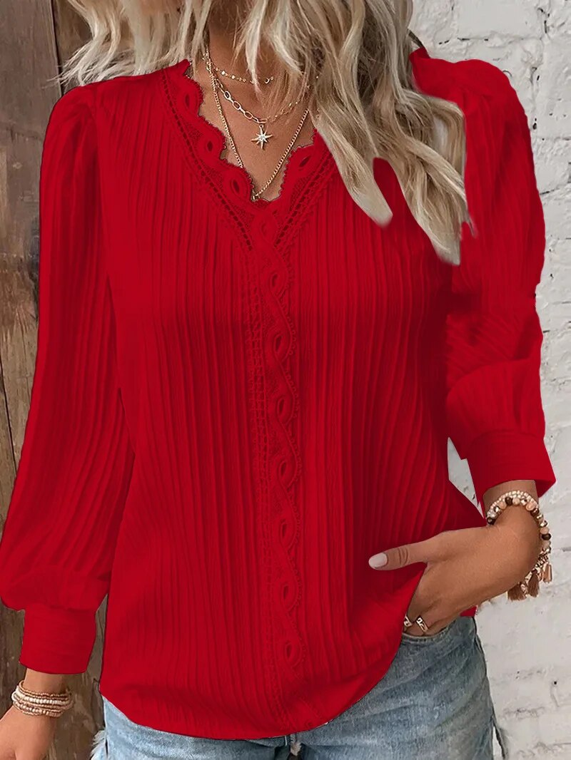 Serenza | Premium V-Neck Blouse