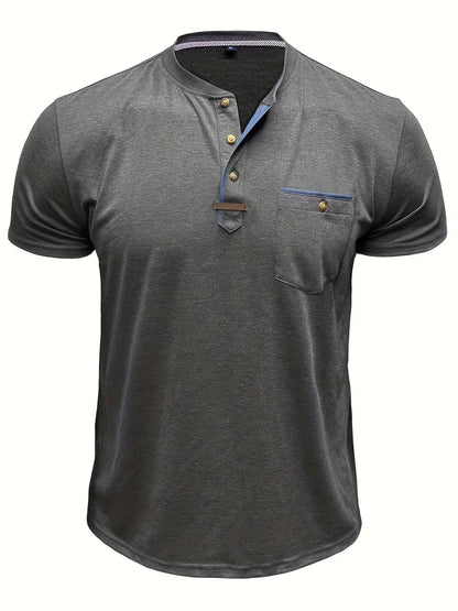 Slade | Classic Round Neck Pocket Shirt