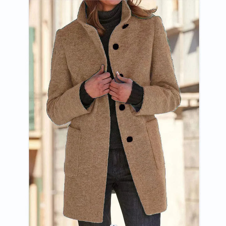 Ysa | Classic Stand Collar Button Coat