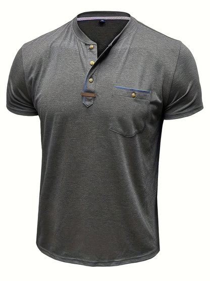 Slade | Classic Round Neck Pocket Shirt