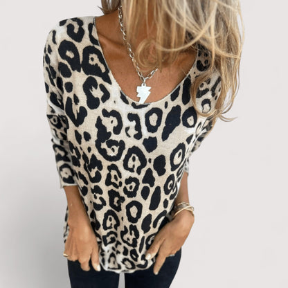 Arlina | Classic Leopard Print Top