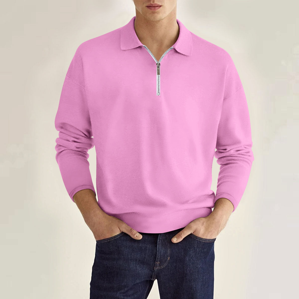 Larkin | Classic Zip Polo Shirt
