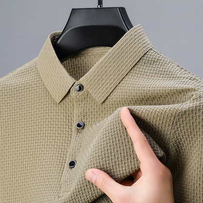Andres | Textured Elegance Polo Shirt