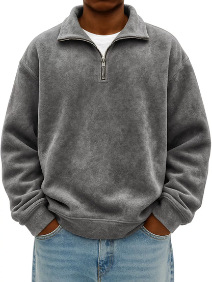 Vhon | Retro Quarter Zip Shirt