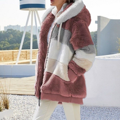 Yvana | Stylish Block Hooded Jacket