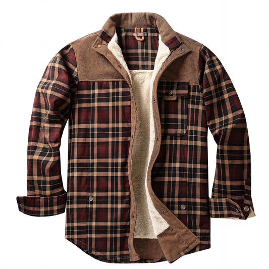 Vireo | Casual Stand Collar Plaid Jacket