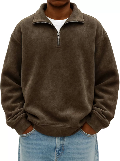 Vhon | Retro Quarter Zip Shirt