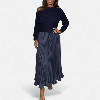Claudine | Chic Pleated Maxi Set