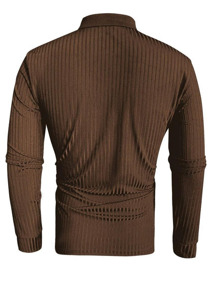 Leon | Stylish Fitted Long-Sleeve Polo