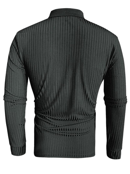 Leon | Stylish Fitted Long-Sleeve Polo