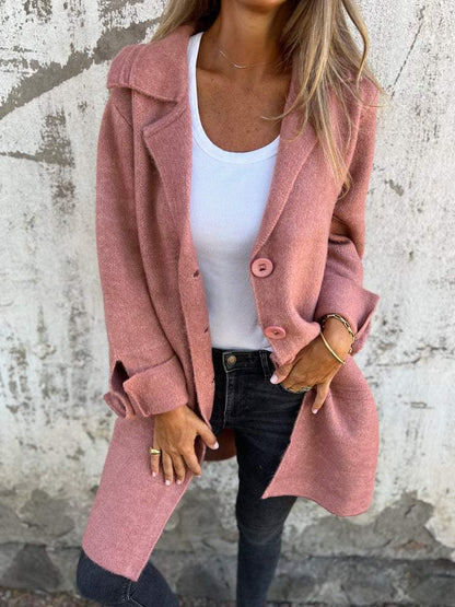 Naomi | Chic Buttoned Long Coat