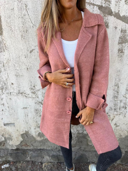 Naomi | Chic Buttoned Long Coat