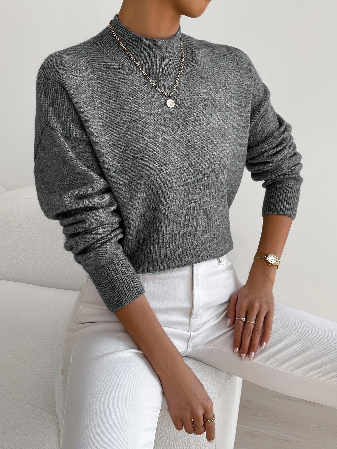 Mercy | Chic Mockneck Sweater