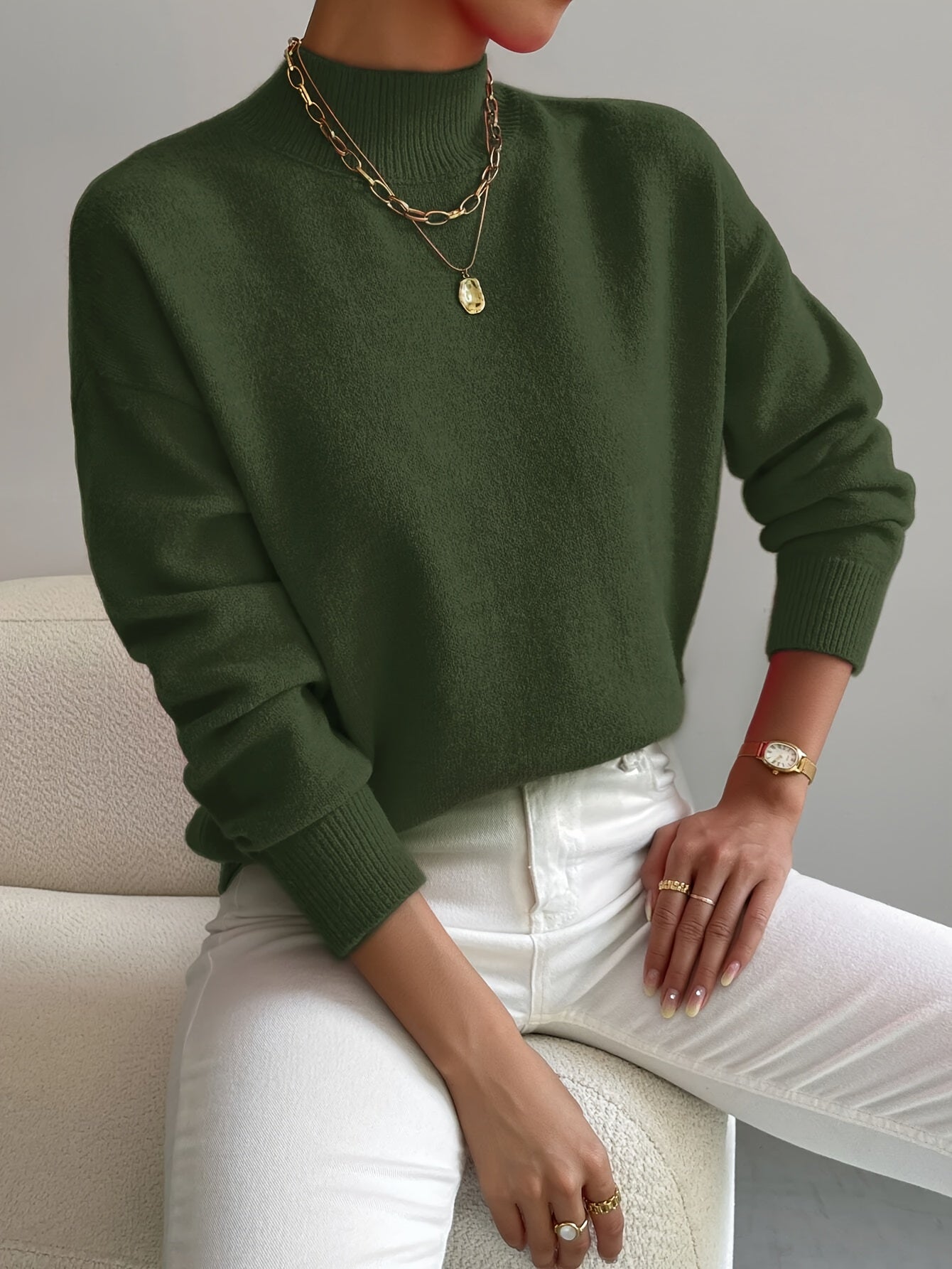 Mercy | Chic Mockneck Sweater