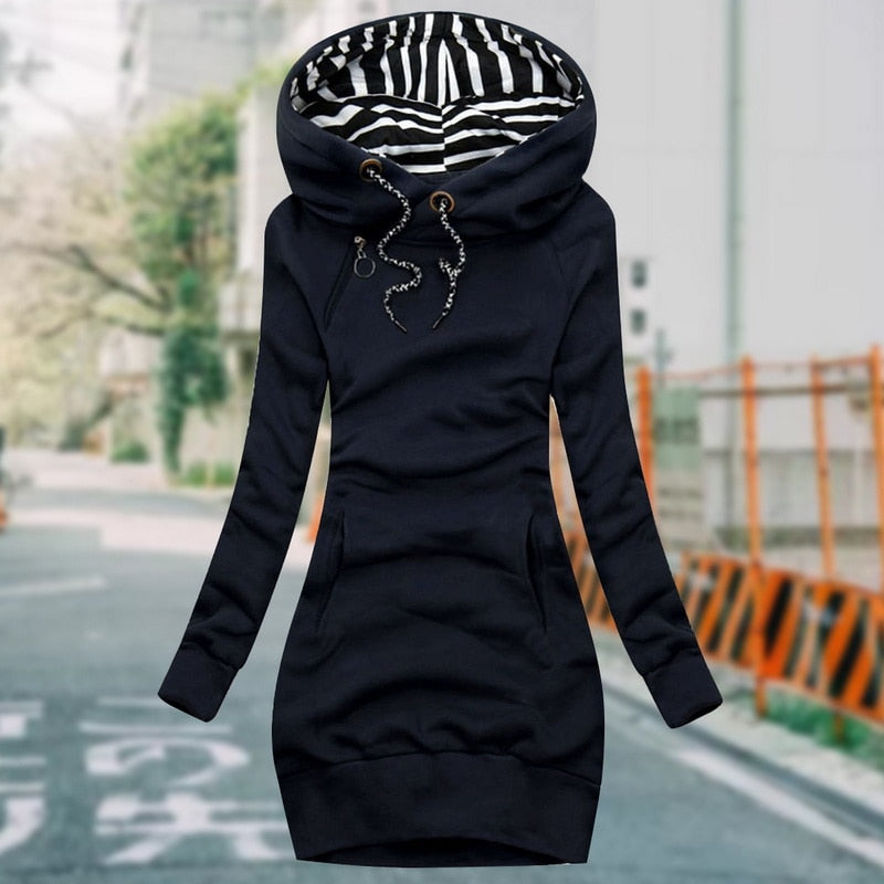Becca | Slim-Fit Hoodie Dress Jacket