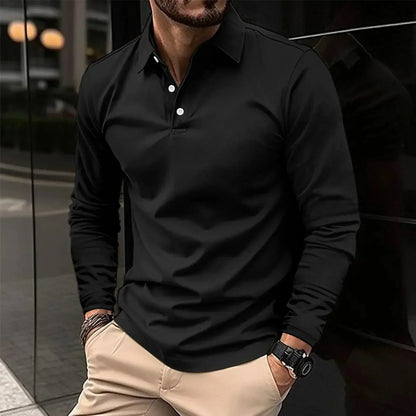 Adrian | Modern Fit Long-Sleeve Polo