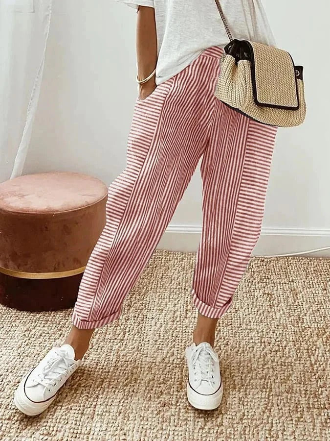 Adelle | Comfortable Striped Pants