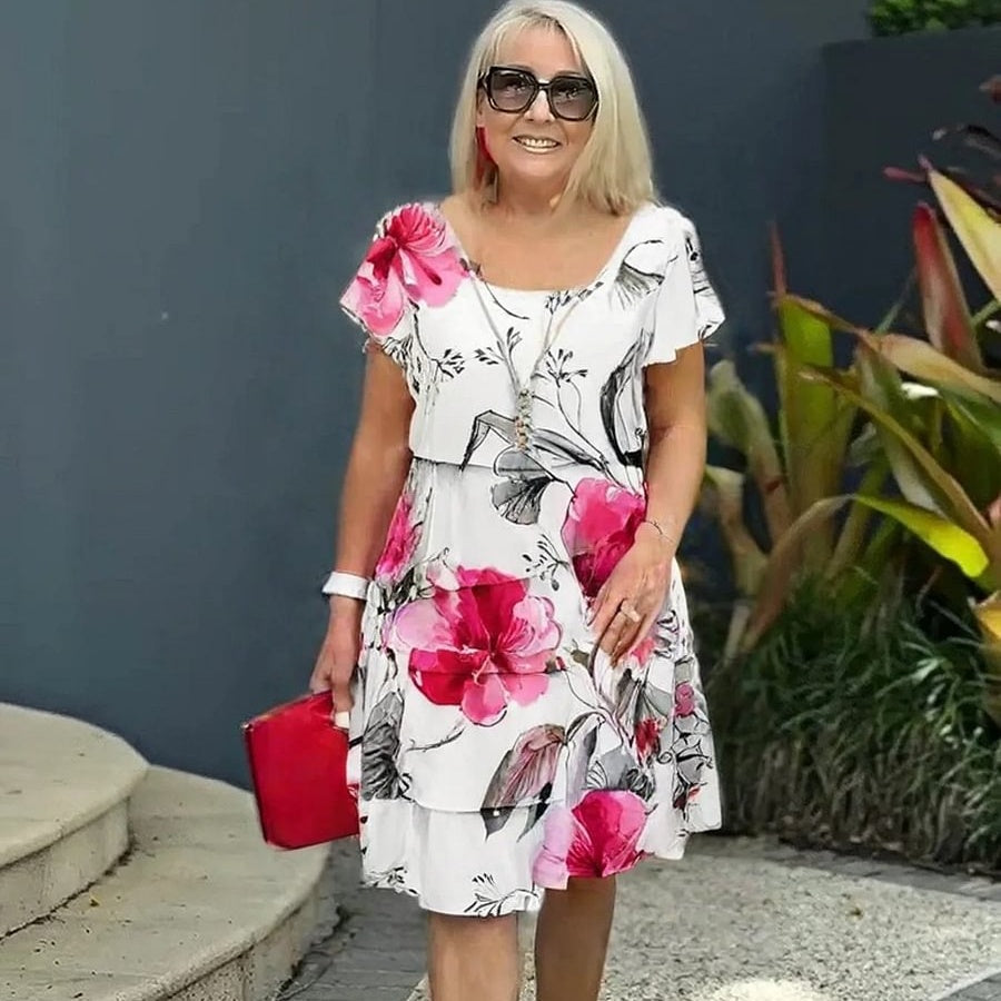 Iveline | Dewdrop Floral Dress