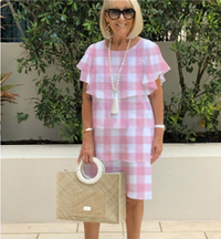 Pink Checkered