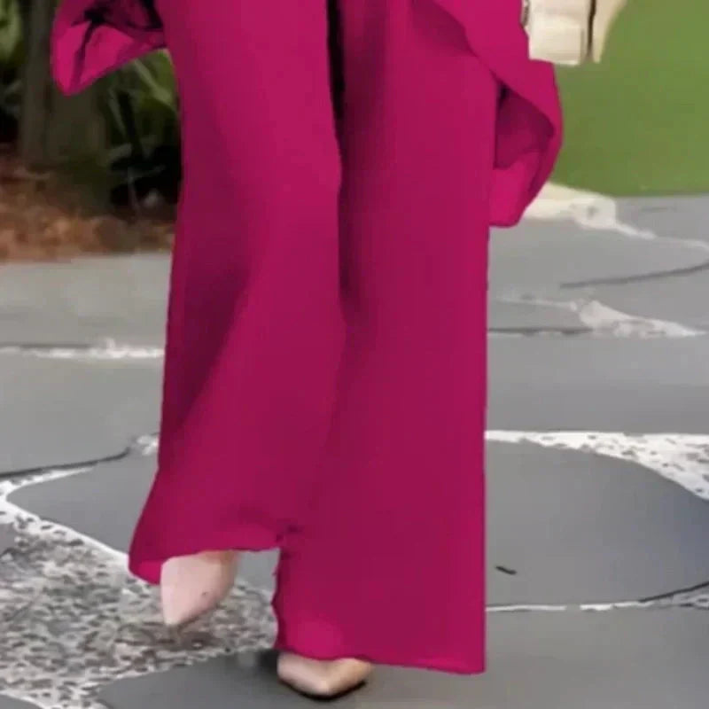 Herlie | Chic Irregular Top and Pants Set