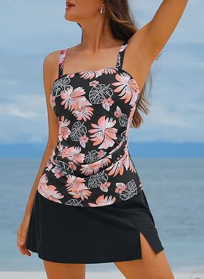 Zoe | Slimming Two-Piece Tankini Swimsuit
